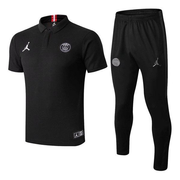 JORDAN Polo Conjunto Completo Paris Saint Germain 2018-19 Negro